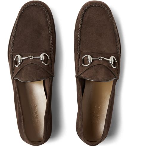 gucci brown suedeclassic horsebit loafer|gucci baby horsebit loafer.